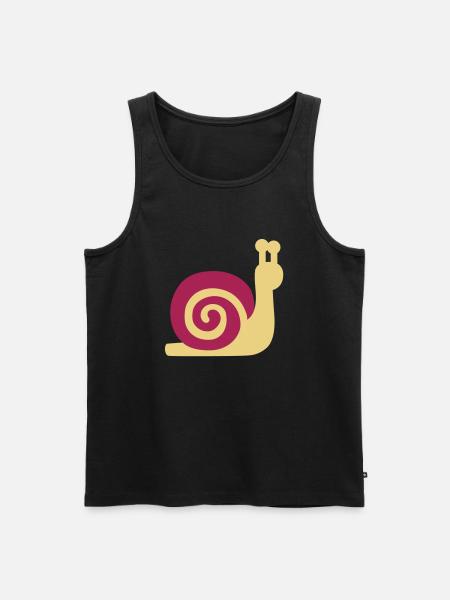 Snail - Men's Premium Organic Tank Top - black