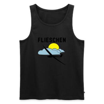 Cocktailglas mit Segelflieger Segelflugzeug - Männer Premium Bio Tank Top - Schwarz - Vorne - Michal (187cm)