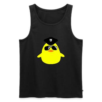 cool_cop_chick - Men's Premium Organic Tank Top - black - Front - Michal (187cm)