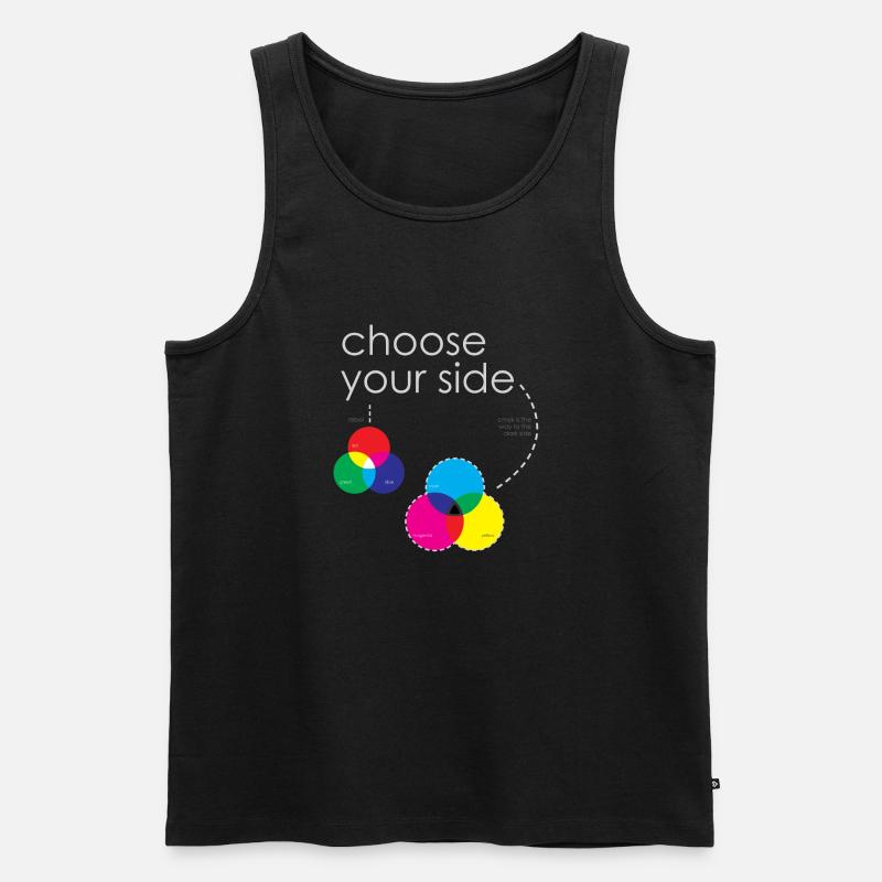 Farbsysteme - Männer Premium Bio Tank Top - Schwarz