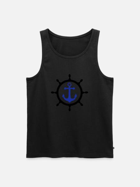 ancre marine 3 - Men's Premium Organic Tank Top - black