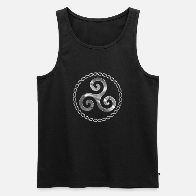 Triskel breizh - Männer Premium Bio Tank Top - Schwarz