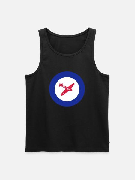Hurricane Roundel - Men's Premium Organic Tank Top - black