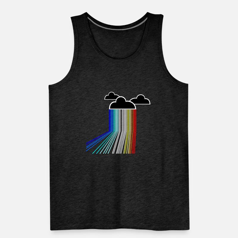 rainbow cloud Men's Premium Organic Tank Top