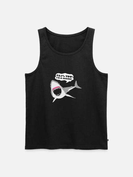 I'm a Shark! - Men's Premium Organic Tank Top - black