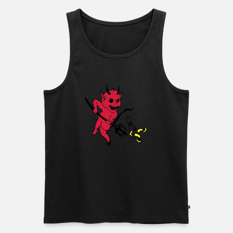 sp7_kegelteufel_3c - Männer Premium Bio Tank Top - Schwarz