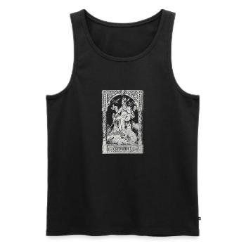 Odin - Männer Premium Bio Tank Top - Schwarz - Vorne - Michal (187cm)