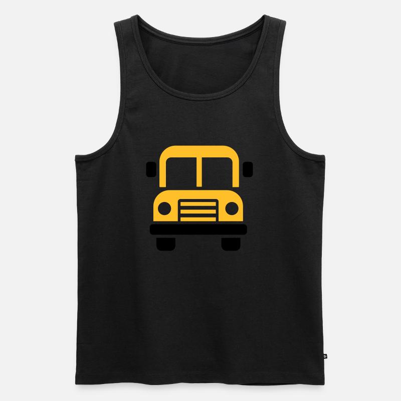 Bus - Männer Premium Bio Tank Top - Schwarz