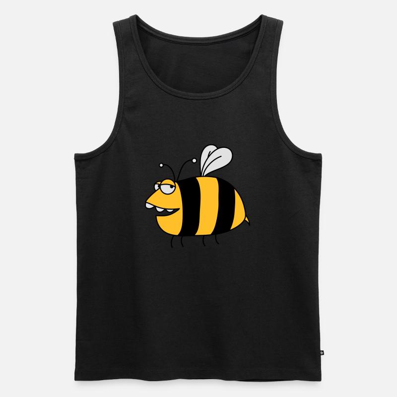 Fun thick bee - Men's Premium Organic Tank Top - black