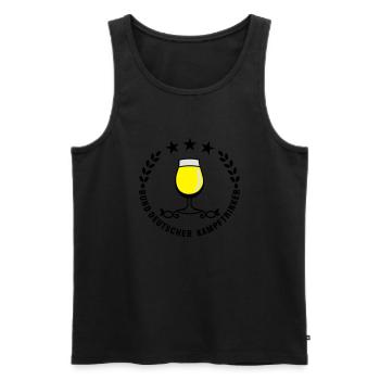 Bund Deutscher Kampftrinker (3c) - Männer Premium Bio Tank Top - Schwarz - Vorne - AI Model Male 178 light (178cm)