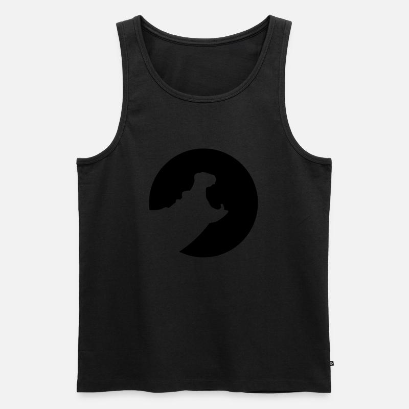 Nilpferd - Männer Premium Bio Tank Top - Schwarz