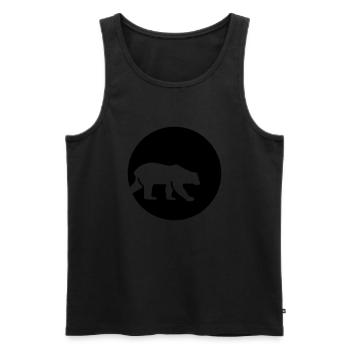 Polar bear - Men's Premium Organic Tank Top - black - Front - AI Model Male 178 light (178cm)