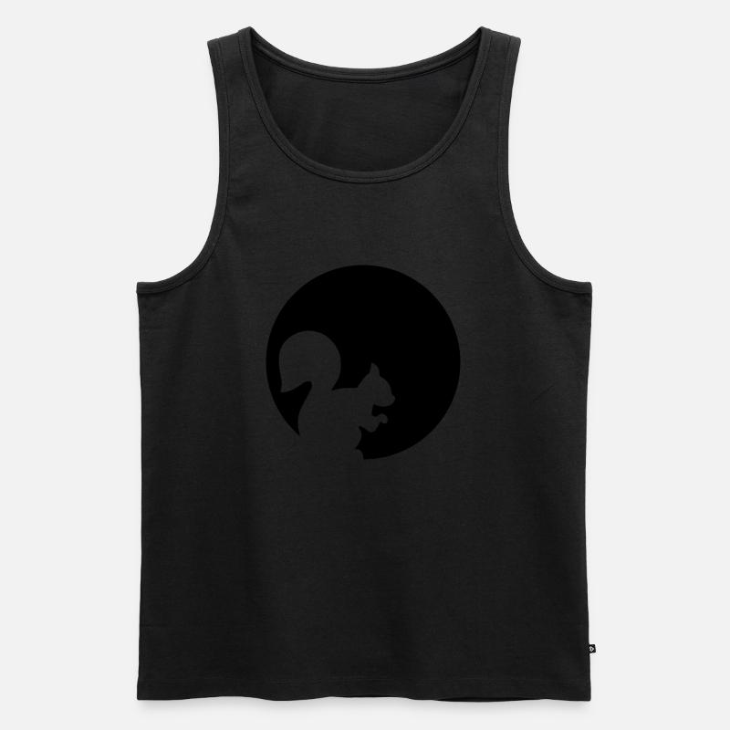 Eichhörnchen - Männer Premium Bio Tank Top - Schwarz