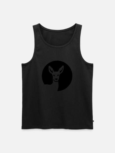 Deer - Men's Premium Organic Tank Top - black