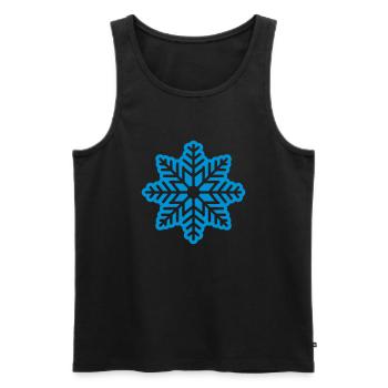 Snow - Men's Premium Organic Tank Top - black - Front - AI Model Male 178 light (178cm)