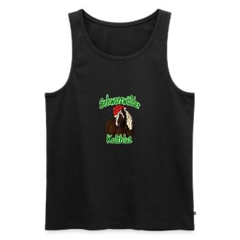 Schwarzwälder Kaltblut - Männer Premium Bio Tank Top - Schwarz - Vorne - Michal (187cm)