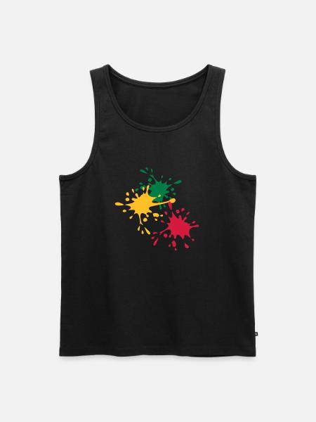 Farbe - Männer Premium Bio Tank Top - Schwarz