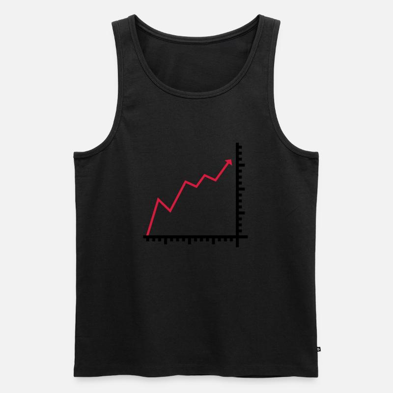 Diagramm - Männer Premium Bio Tank Top - Schwarz