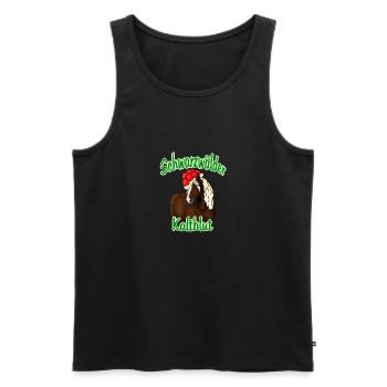 Schwarzwälder Kaltblut - Männer Premium Bio Tank Top - Schwarz - Vorne - Michal (187cm)