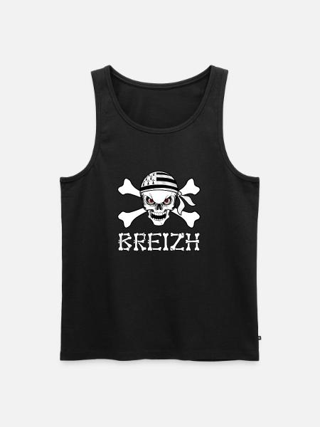 Bretagne - Breizh 16 - Débardeur bio Premium Homme - noir