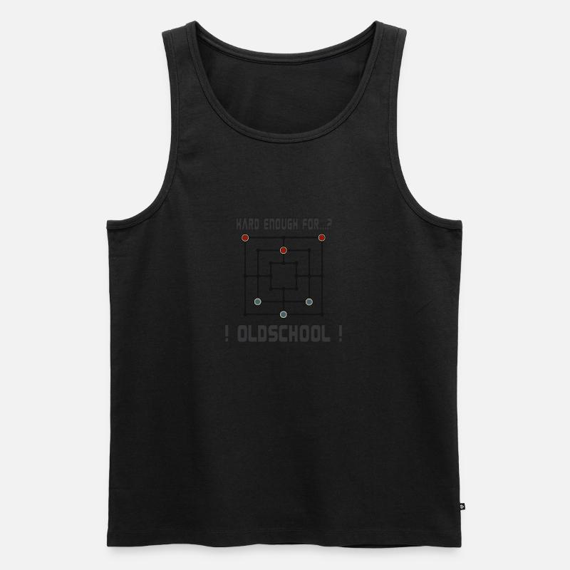 Oldschool - Männer Premium Bio Tank Top - Schwarz