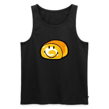 Smiley Bread - Débardeur bio Premium Homme - noir - Devant - Michal (187cm)