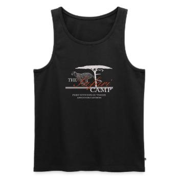 Gepard - The Safari Camp - Männer Premium Bio Tank Top - Schwarz - Vorne - Michal (187cm)