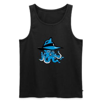 Octopus oktopus cool evil dangerous hat - Men's Premium Organic Tank Top - black - Front - Michal (187cm)