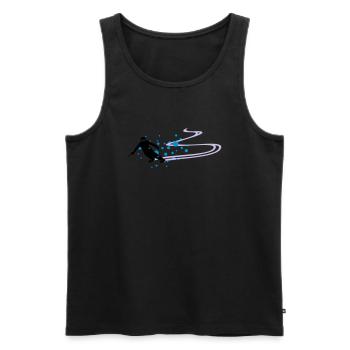 Sport - Skifahrer - Männer Premium Bio Tank Top - Schwarz - Vorne - Michal (187cm)
