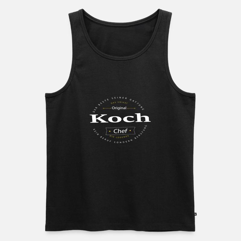 Beruf Koch - Männer Premium Bio Tank Top - Schwarz