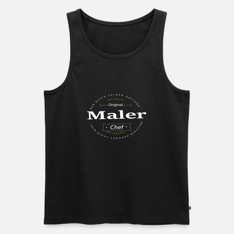 Beruf Maler - Männer Premium Bio Tank Top - Schwarz