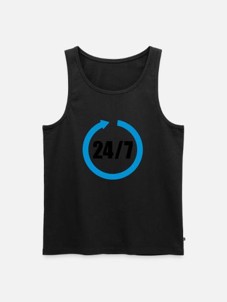 24 Heures - Débardeur bio Premium Homme - noir