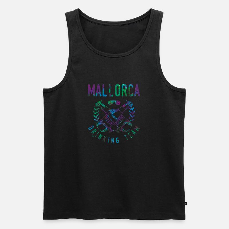 mallorca drinking team - Männer Premium Bio Tank Top - Schwarz