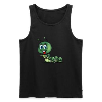 caterpillar sweet child - Men's Premium Organic Tank Top - black - Front - AI Model Male 178 light (178cm)