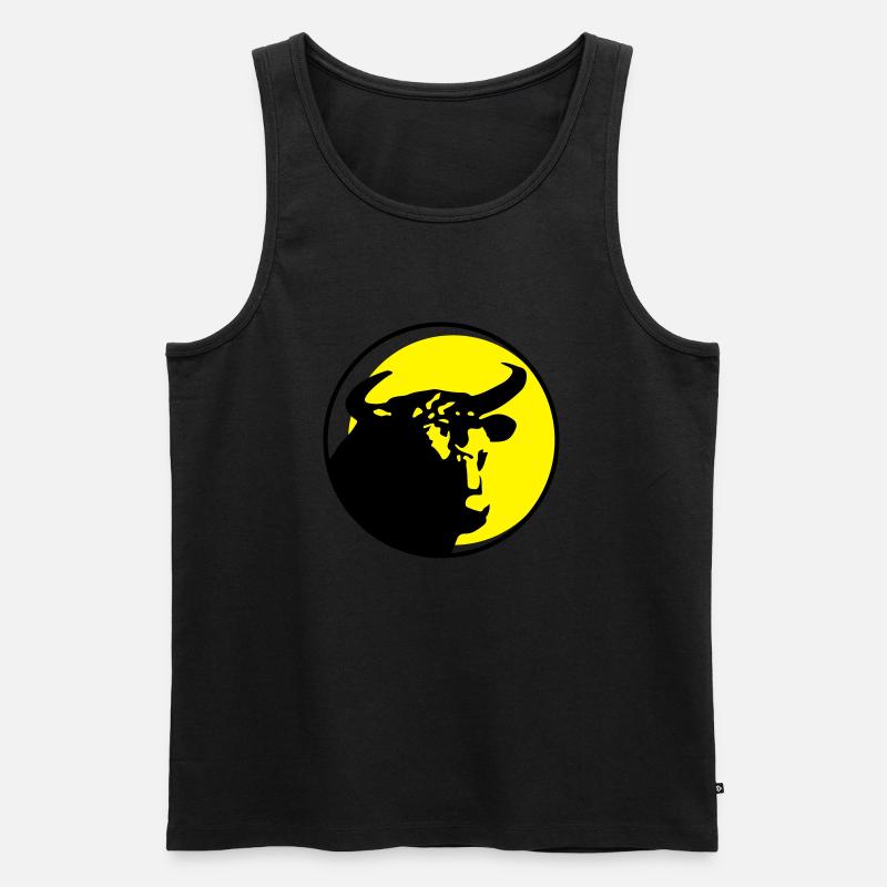stier - Männer Premium Bio Tank Top - Schwarz