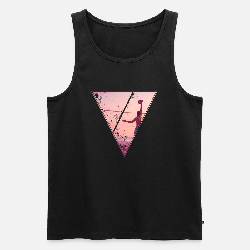 Beach - Männer Premium Bio Tank Top - Schwarz