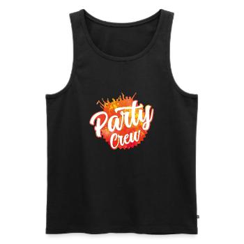 party crew colors - Männer Premium Bio Tank Top - Schwarz - Vorne - Michal (187cm)