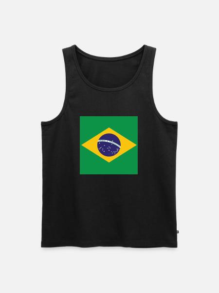 Brazil - Men's Premium Organic Tank Top - black