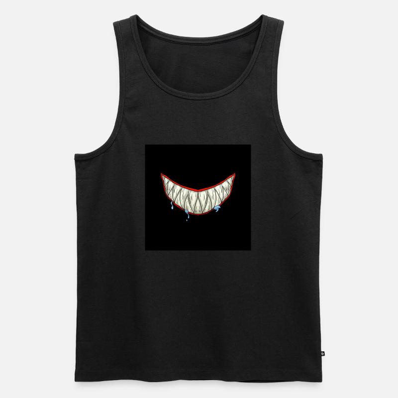 Masque de requin masque de morsure de requin drôle - Débardeur bio Premium Homme - noir