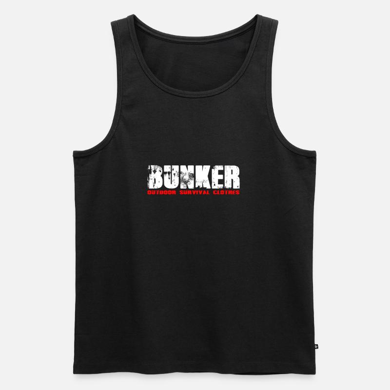 Bunker - Männer Premium Bio Tank Top - Schwarz