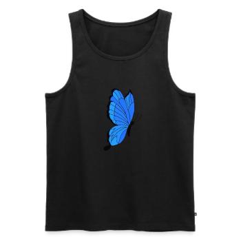 papillon - Débardeur bio Premium Homme - noir - Devant - Michal (187cm)