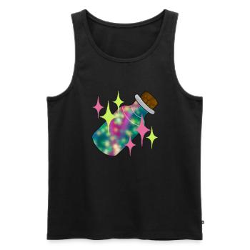 fairy dust - Men's Premium Organic Tank Top - black - Front - Michal (187cm)
