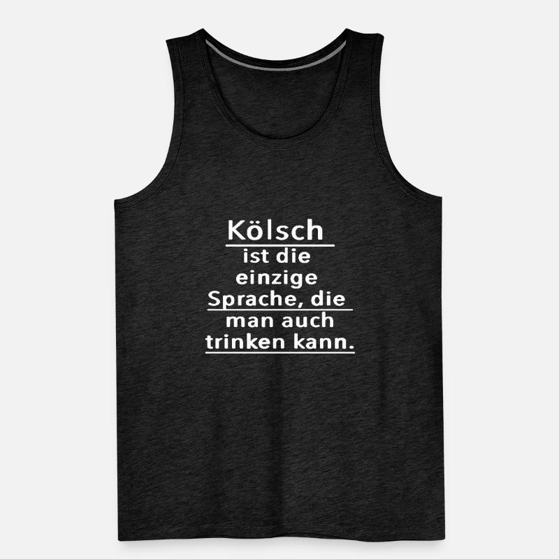Kölsche Sprüche Männer Premium Bio Tank Top