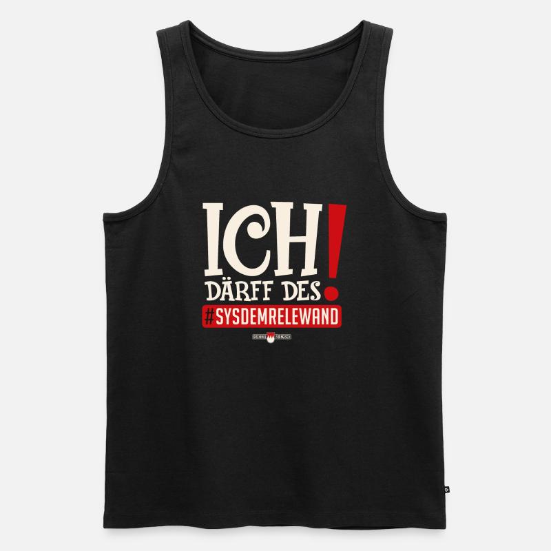 Ich därff de! Sysdemrelewand - Männer Premium Bio Tank Top - Schwarz