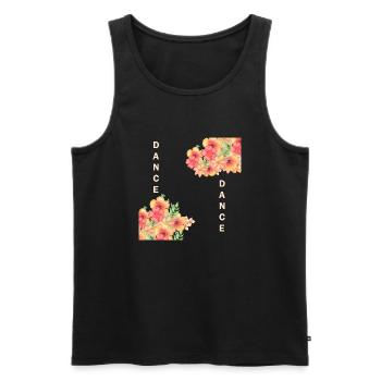 Dance Dance - Männer Premium Bio Tank Top - Schwarz - Vorne - AI Model Male 178 light (178cm)