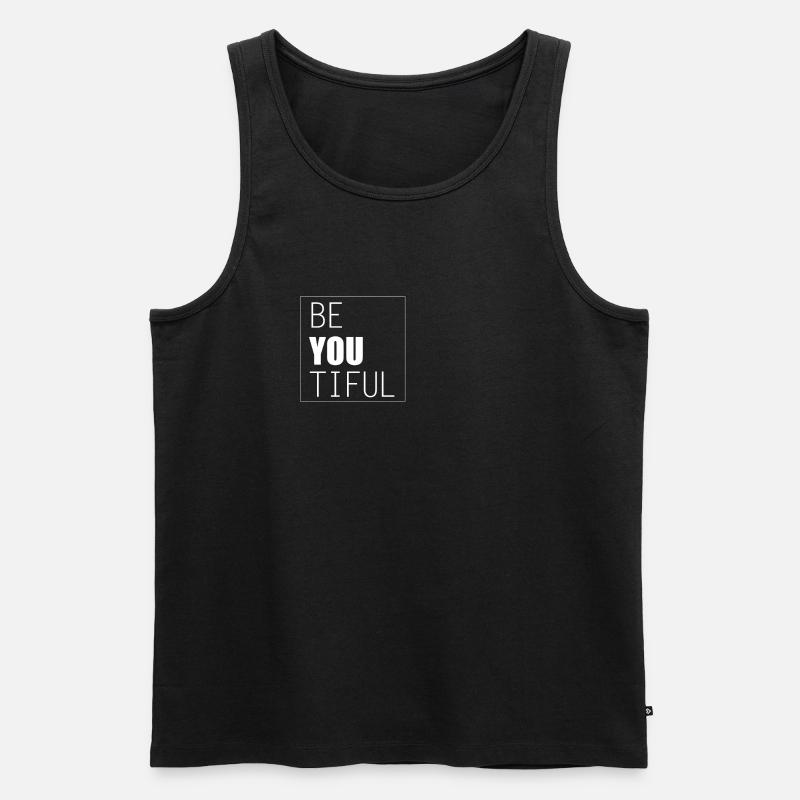 Beyoutiful - Männer Premium Bio Tank Top - Schwarz
