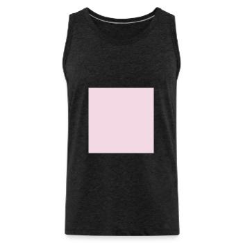 Rose, rose, rose foncé (également personnalisable) - Débardeur bio Premium Homme - charbon - Devant - Alexander (188cm)