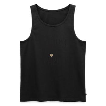 Happy birthday Papa - Männer Premium Bio Tank Top - Schwarz - Vorne - Michal (187cm)