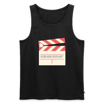 Film - Cinema - Men's Premium Organic Tank Top - black - Front - AI Model Male 178 light (178cm)