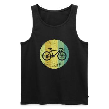 Vélo - Débardeur bio Premium Homme - noir - Devant - Michal (187cm)